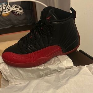 Black and Red Men's Jordan “Flu Game” 12’s